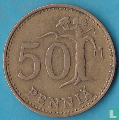Finland 50 penniä 1967 - Afbeelding 2