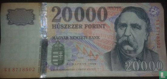 Hongarije 20.000 Forint 1999 - Afbeelding 1