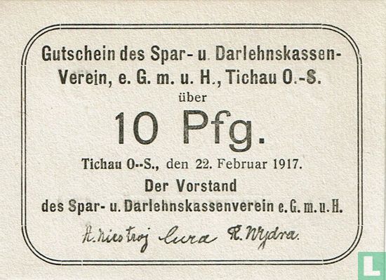 Tichau 10 Pfennig 1917 - Image 1