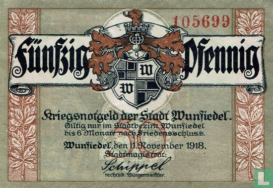 Wunsiedel 50 Pfennig 1918 - Image 1