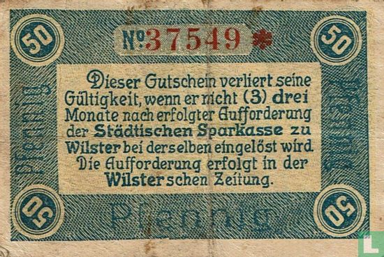 Wilster 50 Pfennig 1917 - Afbeelding 2