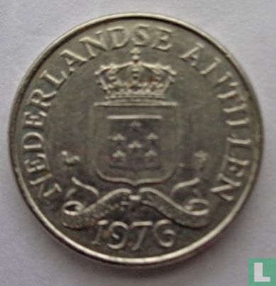 Netherlands Antilles 25 cent 1976 (misstrike) - Image 1