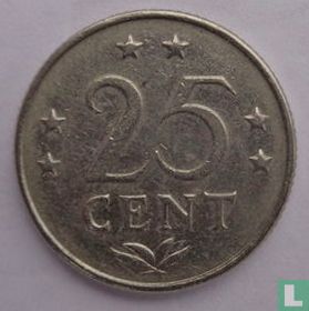Netherlands Antilles 25 cent 1976 (misstrike) - Image 2