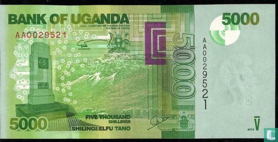 Oeganda 5.000 Shillings 2010 - Afbeelding 1