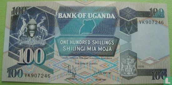 Uganda 100 Shillings 1996 - Bild 1