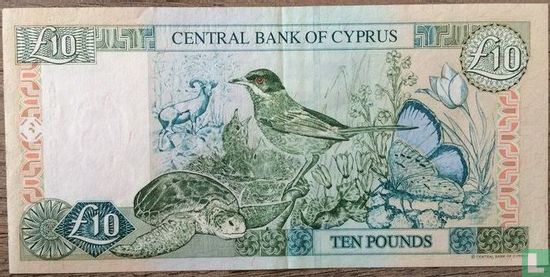 Cyprus 10 Pounds 2001 - Afbeelding 2