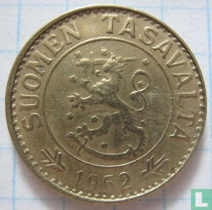 Finland 10 markkaa 1952 (type III) - Afbeelding 1