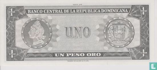 Dominicaanse Republiek 1 Peso Oro 1976 - Afbeelding 2