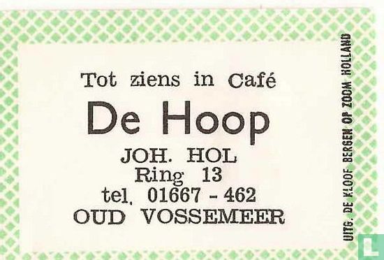 Café De Hoop
