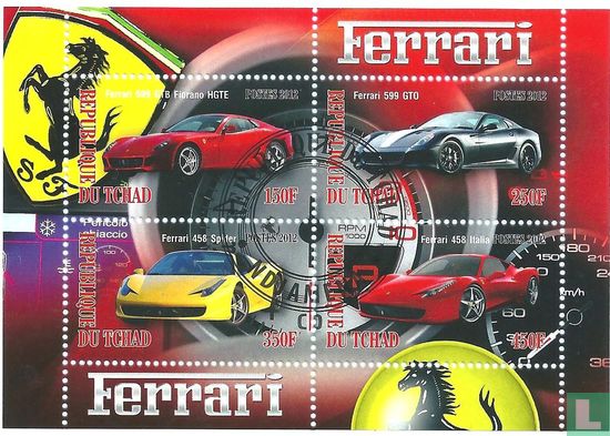 Ferrari (2012) - Chad - Illegal Stamps - LastDodo