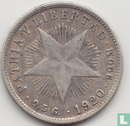 Cuba 10 centavos 1920 - Afbeelding 1