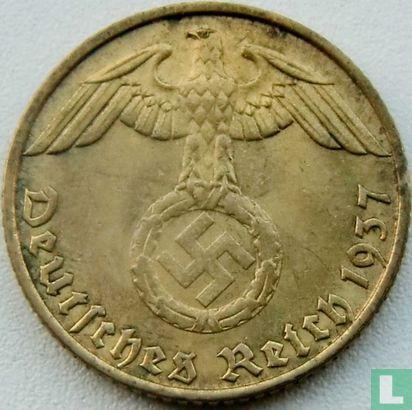 Duitse Rijk 5 reichspfennig 1937 (J) - Afbeelding 1