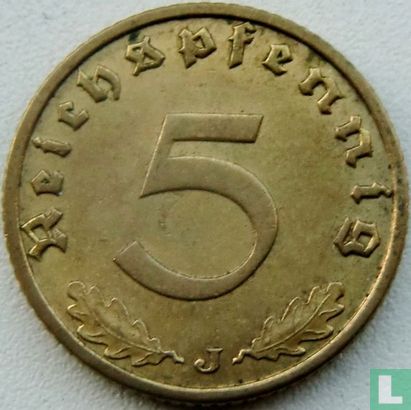 Duitse Rijk 5 reichspfennig 1937 (J) - Afbeelding 2