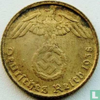 German Empire 5 reichspfennig 1938 (D) - Image 1