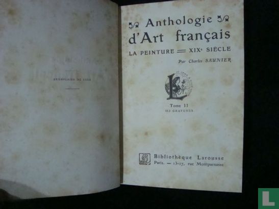 Anthologie d'art Francais  - Bild 3