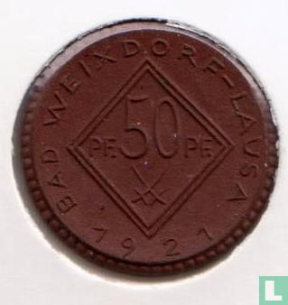 Bad Weixdorf-Lausa 50 pfennig 1921 - Afbeelding 1