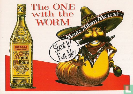 Monte Alban Mezcal "The One with the Worm" - Afbeelding 1