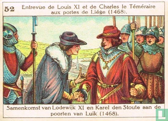 Samenkomst van Lodewijk XI en Karel den Stoute aan de poorten van Luik (1468) - Image 1