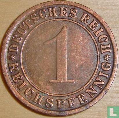 Duitse Rijk 1 reichspfennig 1929 (F) - Afbeelding 2