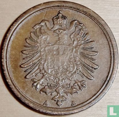 Empire allemand 1 pfennig 1886 (A) - Image 2