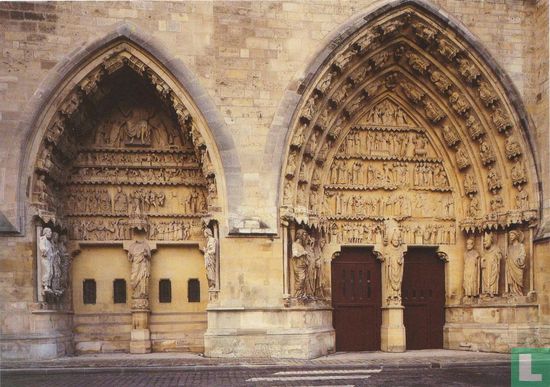 Cathedrale de Reims, Façade Nord (XIII) : Portail Central et Portail de gache - Afbeelding 1