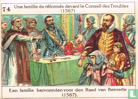 Een familie hervormden voor den Raad van Beroerte (1567) - Image 1