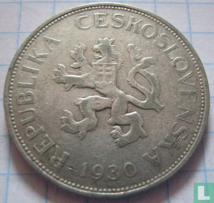 Tchécoslovaquie 5 korun 1930 - Image 1
