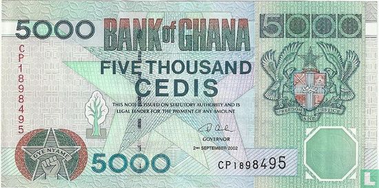 Ghana 5.000 Cedis 2002 - Afbeelding 1
