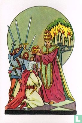 Paus Leo III kroont Karel de Groote tot Keizer van het Romeinse Rijk. (800). - Afbeelding 1