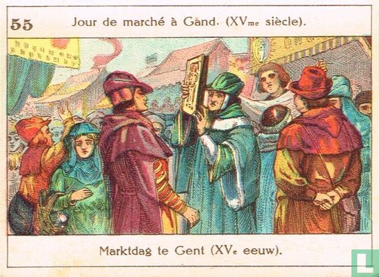 Marktdag te Gent (XVe eeuw) - Image 1