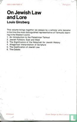 On Jewish Law and Lore - Afbeelding 2