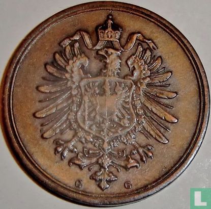 German Empire 1 pfennig 1874 (G) - Image 2