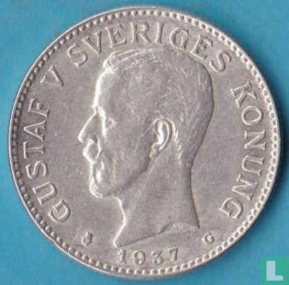 Zweden 2 kronor 1937 - Afbeelding 1