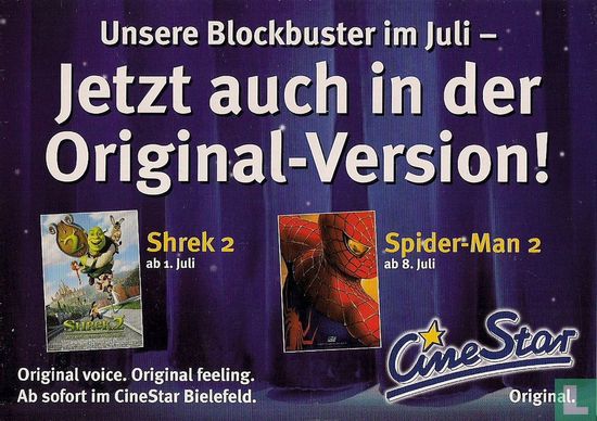 B04205 - CineStar "Shrek2 / Spider-Mann 2" - Image 1