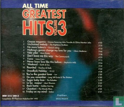 All Time Greatest Hits Volume 3 - Afbeelding 2