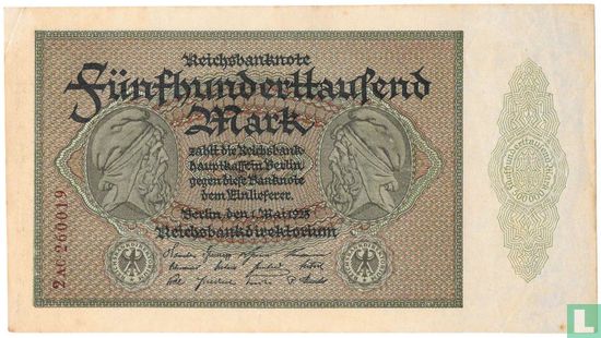 Duitsland 500.000 Mark 1923 (P88b4) - Afbeelding 1