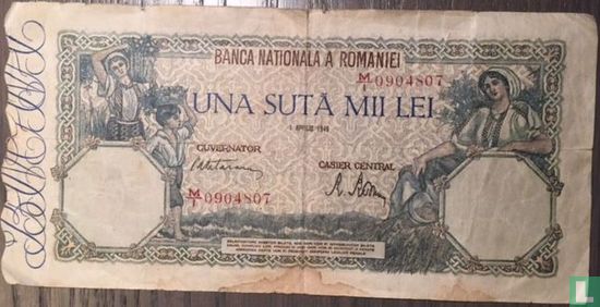 Roemenië 100.000 Lei 1946 - Afbeelding 1