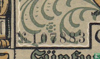 Auerbach 75 Pfennig 1921 (5) ( 3mm mit Nr. ) - Bild 3