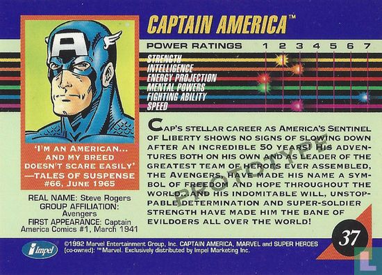 Captain America overprinted with 'prototype' - Afbeelding 2