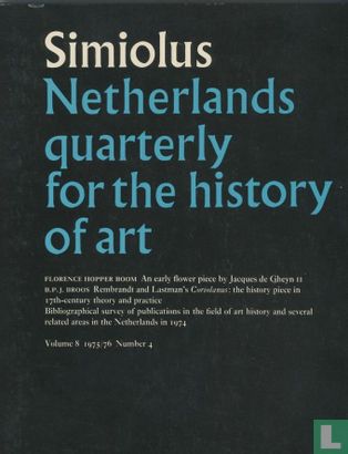 Simiolus, Netherlands quarterly for the history of art 4 - Bild 1