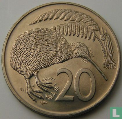 New Zealand 20 cents 1970 - Image 2