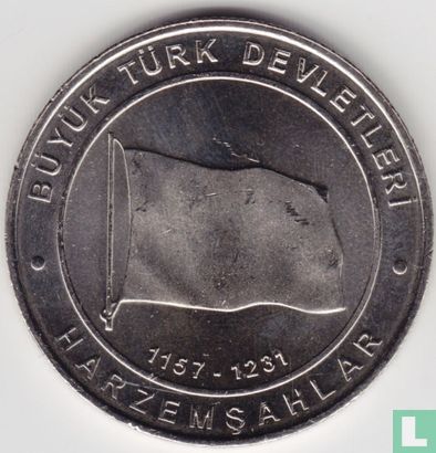 Turkey 1 kurus 2015 "Khwarazmian Dynasty"  - Image 2