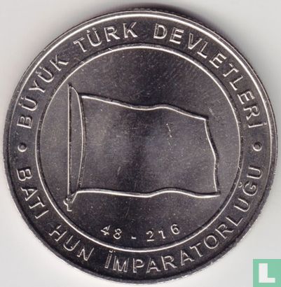 Turkey 1 kurus 2015 "The West-Hun Empire" - Image 2
