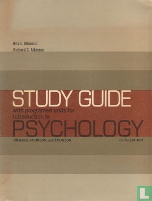 Study guide with programed units for Introduction to psychology - Afbeelding 1