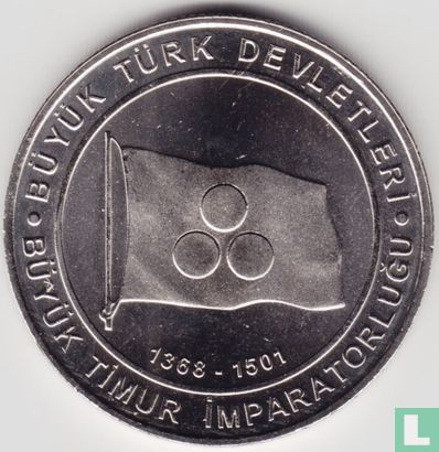 Turkey 1 kurus 2015 "Timurid Empire" - Image 2
