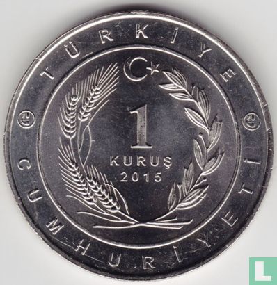 Turkije 1 kurus 2015 "Hephthalite Empire" - Afbeelding 1