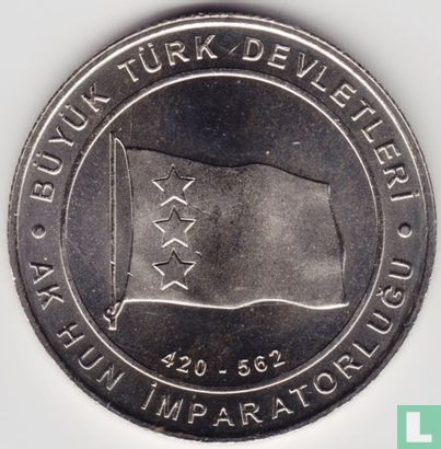 Turkey 1 kurus 2015 "Hephthalite Empire" - Image 2
