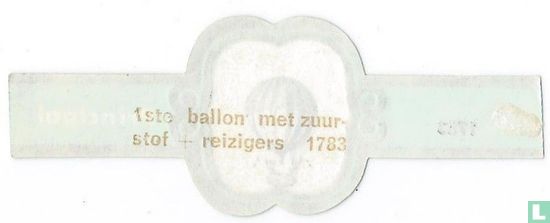 1ste ballon met zuurstof - reizigers - 1783 - Afbeelding 2