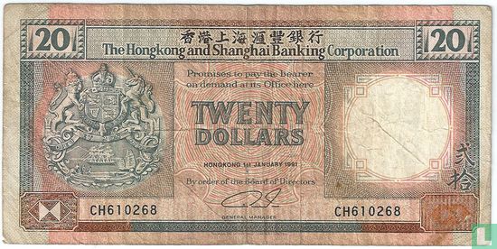 Hong Kong 20 $ - Image 1