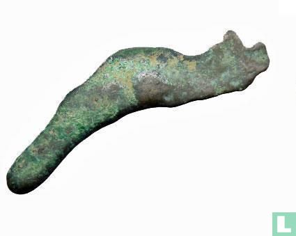 Sarmatia, Olbia (Thrace, Black Sea)  AE Cast Dolphin  5th century BCE - Afbeelding 1